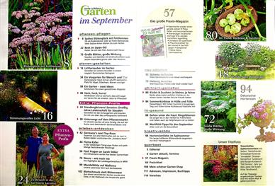 Mein schöner Garten Inhaltsverzeichnis