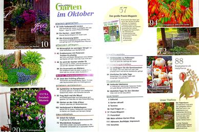 Mein schöner Garten Inhaltsverzeichnis