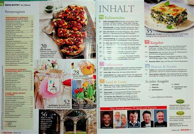 Mein Buffet Inhaltsverzeichnis