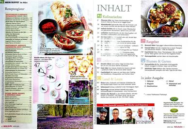 Mein Buffet Inhaltsverzeichnis