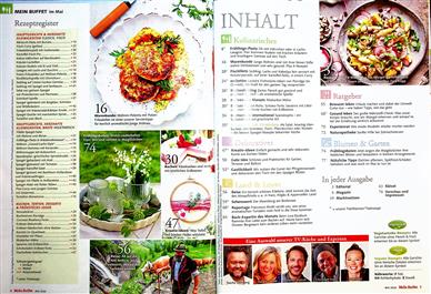 Mein Buffet Inhaltsverzeichnis