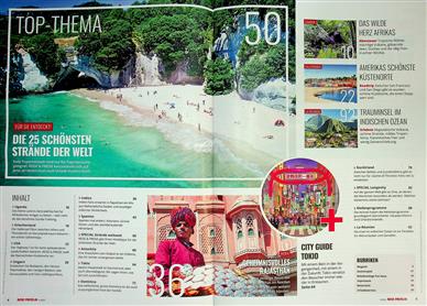 Reise und Preise Inhaltsverzeichnis
