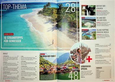 Reise und Preise Inhaltsverzeichnis