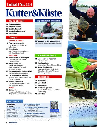 Kutter & Küste Inhaltsverzeichnis