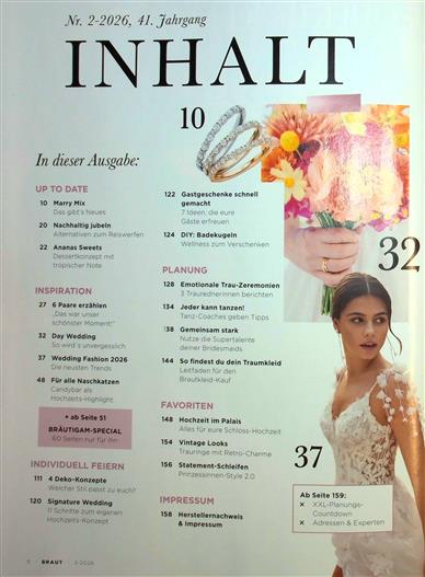 Braut & Bräutigam Inhaltsverzeichnis