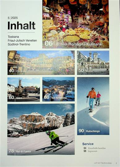 Lust auf Italien Inhaltsverzeichnis