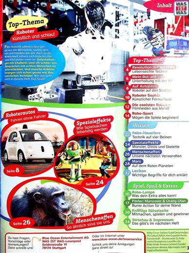 Was ist was Inhaltsverzeichnis