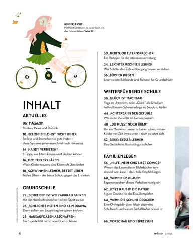 Schule Inhaltsverzeichnis