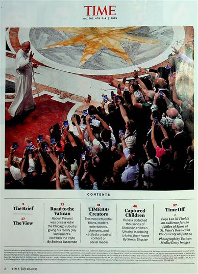 Time Magazine Inhaltsverzeichnis