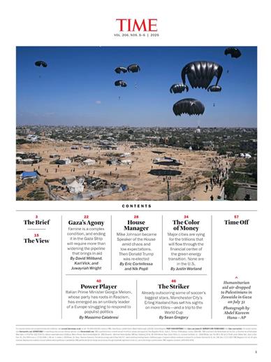 Time Magazine Inhaltsverzeichnis