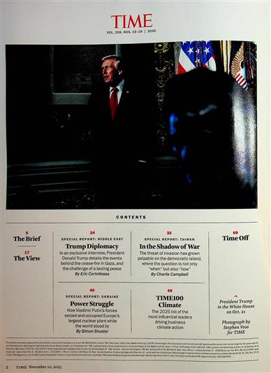 Time Magazine Inhaltsverzeichnis