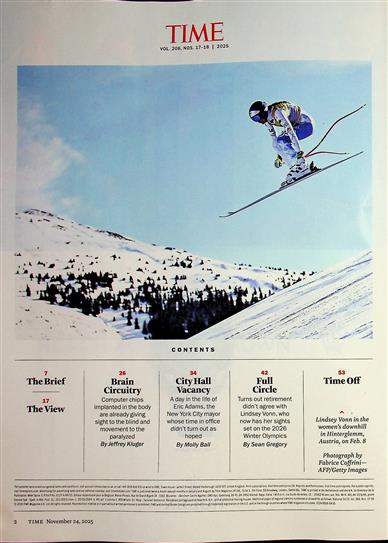 Time Magazine Inhaltsverzeichnis