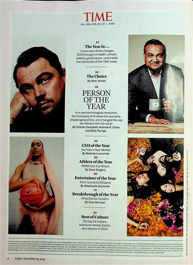 Time Magazine Inhaltsverzeichnis