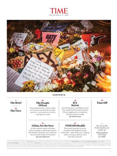 Time Magazine Inhaltsverzeichnis