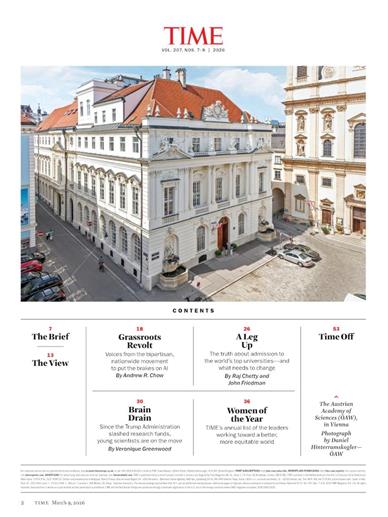 Time Magazine Inhaltsverzeichnis