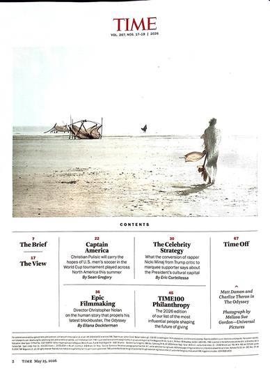 Time Magazine Inhaltsverzeichnis