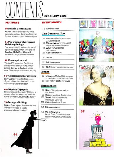BBC History Magazine Inhaltsverzeichnis