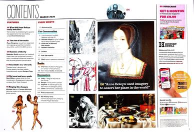 BBC History Magazine Inhaltsverzeichnis