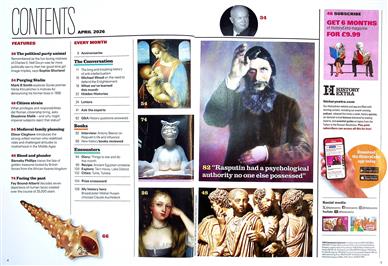 BBC History Magazine Inhaltsverzeichnis