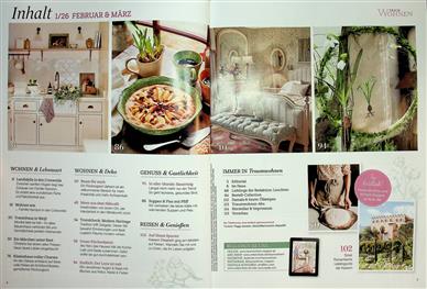 Traum Wohnen Inhaltsverzeichnis