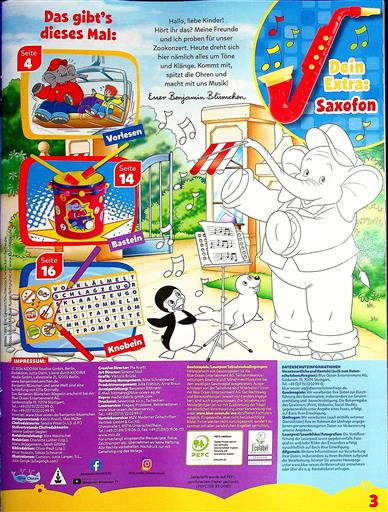 Benjamin Blümchen Inhaltsverzeichnis