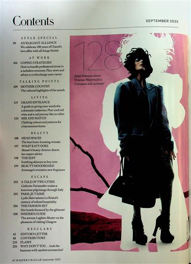Harpers Bazaar Deutsch Inhaltsverzeichnis