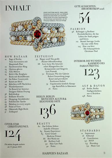 Harpers Bazaar Deutsch Inhaltsverzeichnis