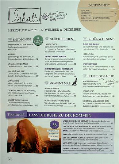 Herzstück Inhaltsverzeichnis