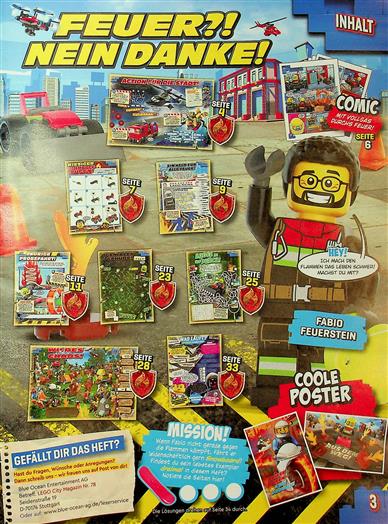 Lego City - Lego Magazin Inhaltsverzeichnis
