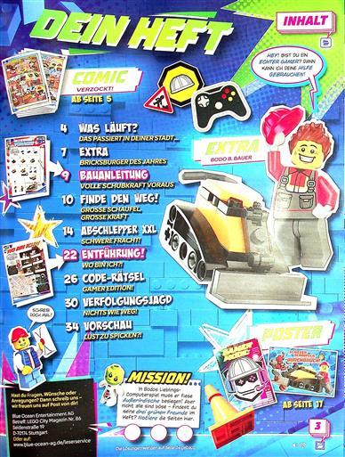 Lego City - Lego Magazin Inhaltsverzeichnis