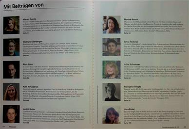 Philosophie Magazin SH Beauvoir Inhaltsverzeichnis