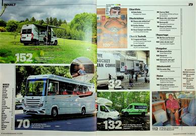 Auto Bild Reisemobil Inhaltsverzeichnis