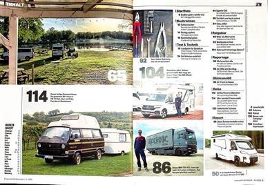 Auto Bild Reisemobil Inhaltsverzeichnis