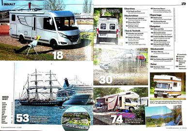 Auto Bild Reisemobil Inhaltsverzeichnis