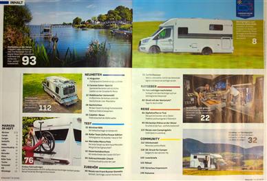 Auto Bild Reisemobil Inhaltsverzeichnis