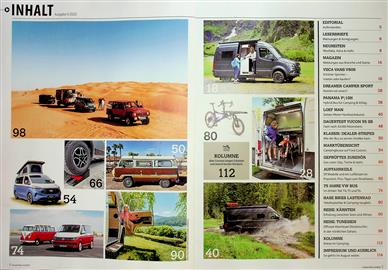 Camper Vans Inhaltsverzeichnis