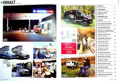 Camper Vans Inhaltsverzeichnis
