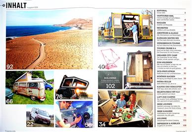Camper Vans Inhaltsverzeichnis