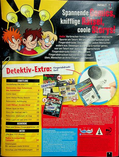 Drei Fragezeichen Kids Inhaltsverzeichnis