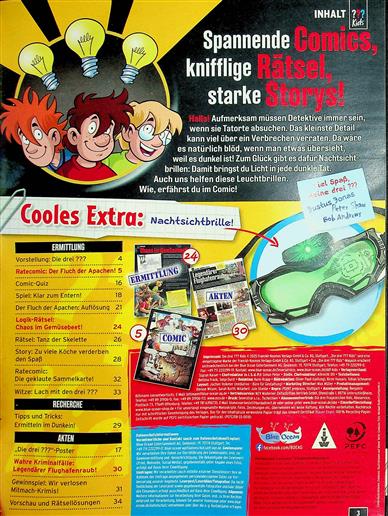 Drei Fragezeichen Kids Inhaltsverzeichnis