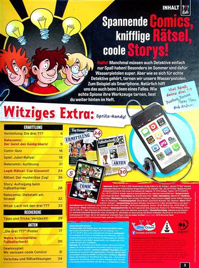Drei Fragezeichen Kids Inhaltsverzeichnis