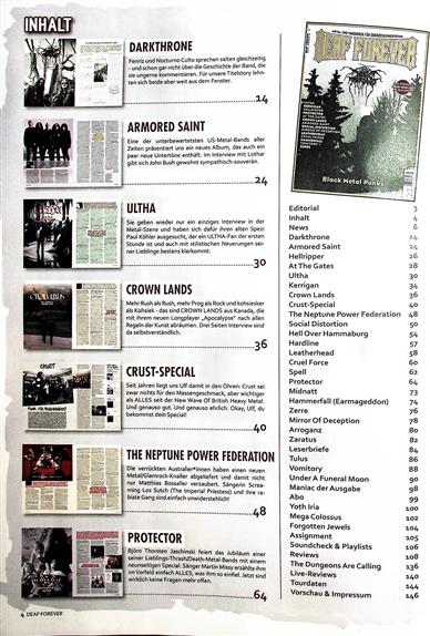 Deaf Forever Inhaltsverzeichnis