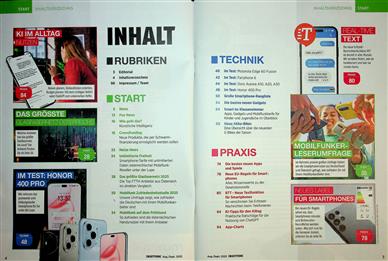 Smartphone Magazin Inhaltsverzeichnis