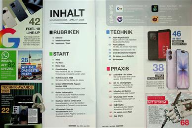 Smartphone Magazin Inhaltsverzeichnis