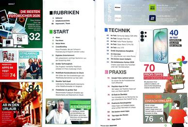 Smartphone Magazin Inhaltsverzeichnis