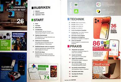 Smartphone Magazin Inhaltsverzeichnis