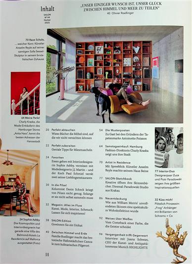 SALON Inhaltsverzeichnis