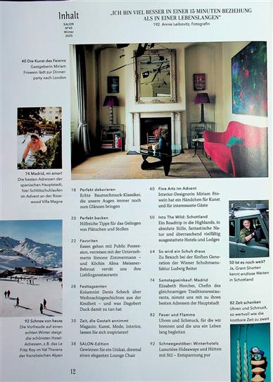 SALON Inhaltsverzeichnis