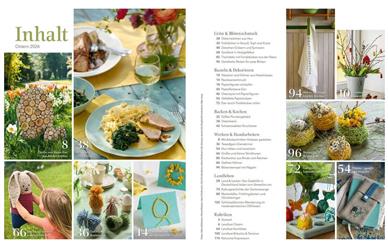 Landlust Ostern 2026 Inhaltsverzeichnis