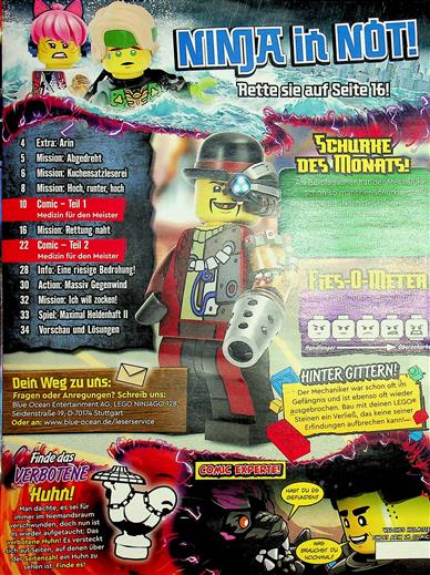 LEGO Ninjago Inhaltsverzeichnis